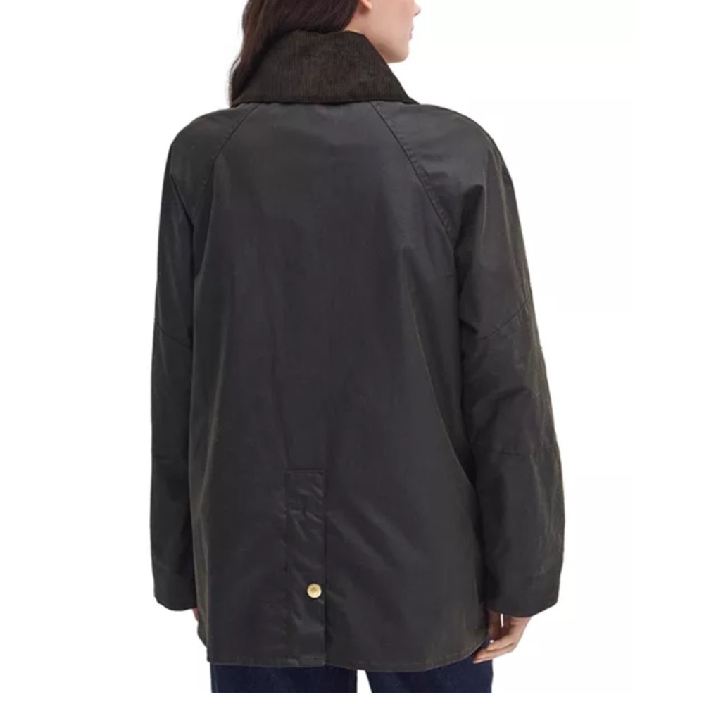 Barbour Olive Green Waxed Utility Jacket - Picture 3 of 10